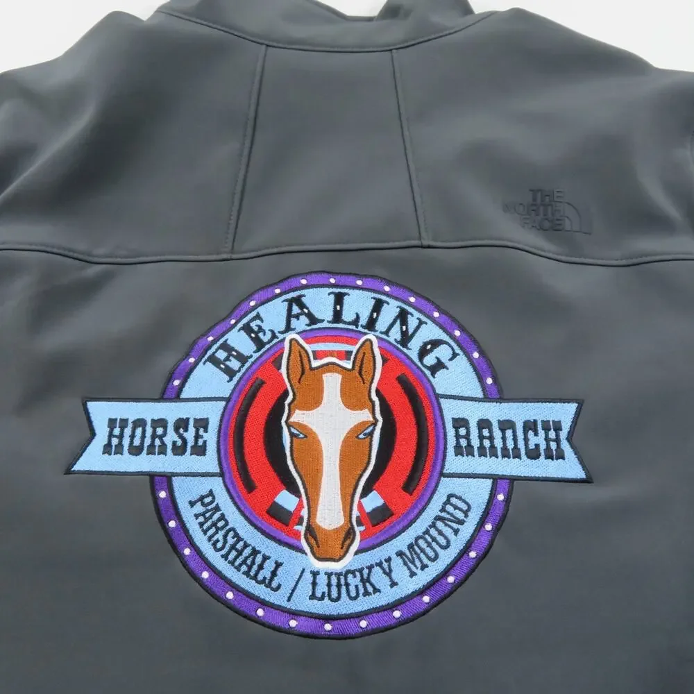 The North Face Windwall Healing Horse Ranch Soft Shell Jacket Gray Mens XL